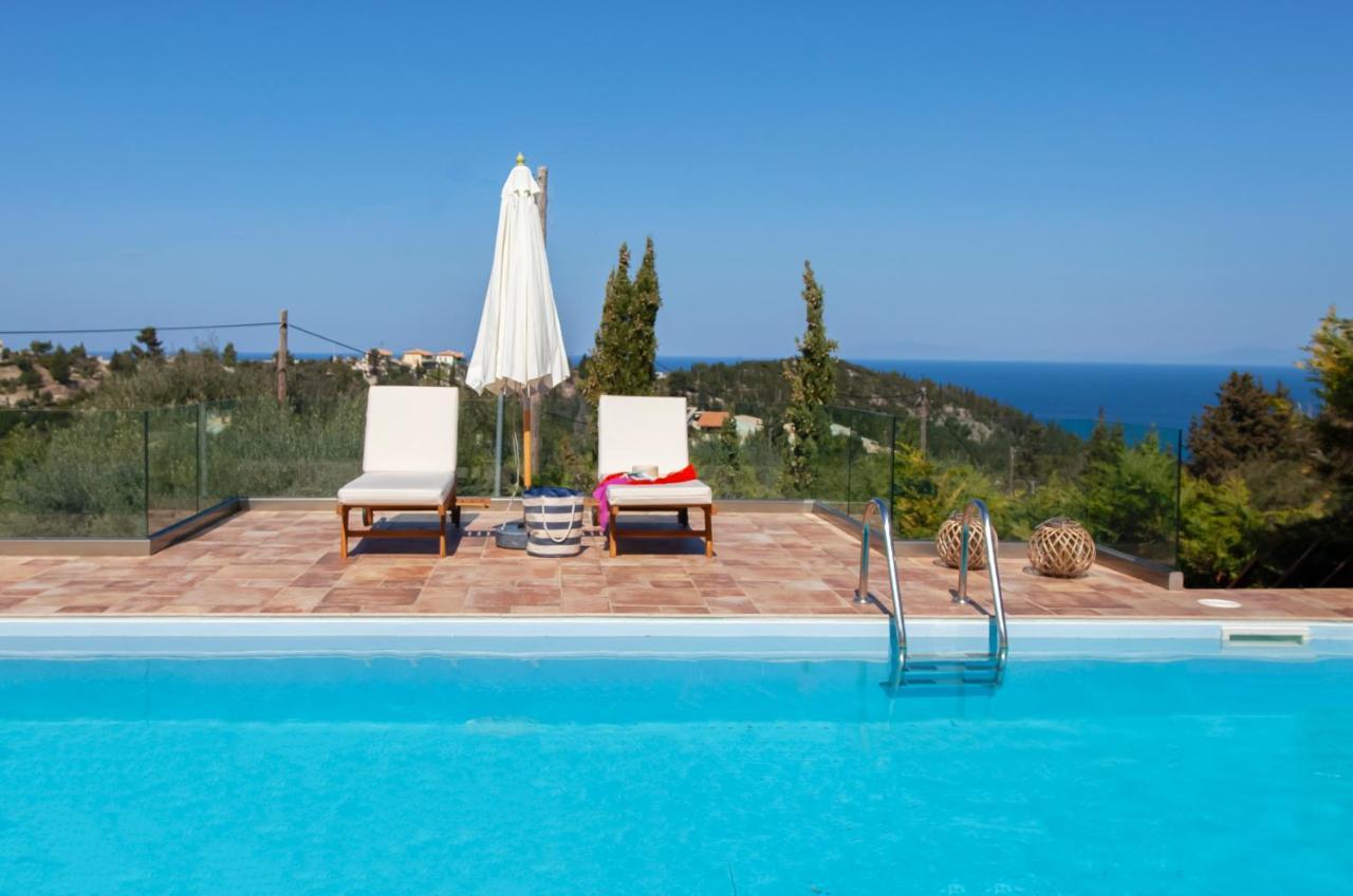 Villa Casa Azul With Private Pool Áyios Nikítas エクステリア 写真