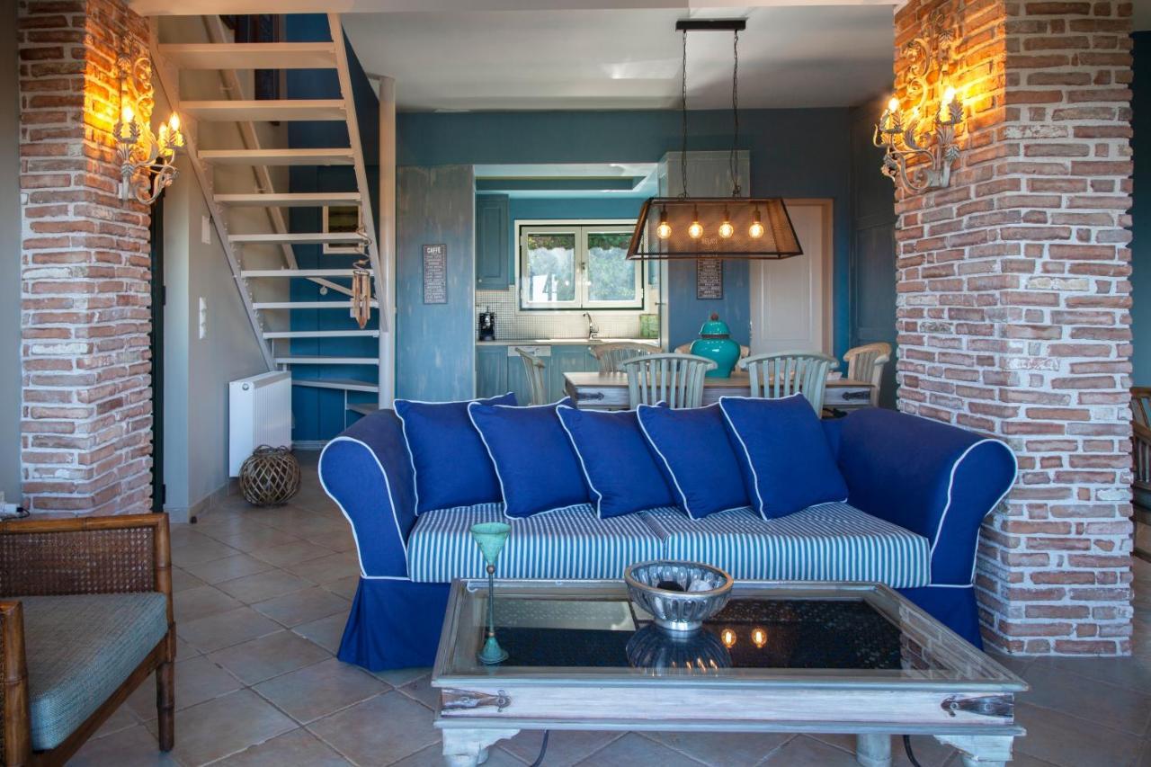 Villa Casa Azul With Private Pool Áyios Nikítas エクステリア 写真
